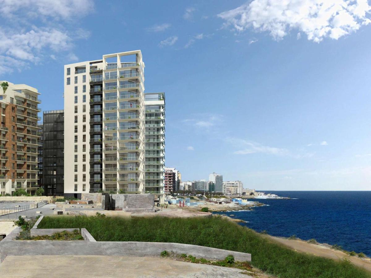 Prime Location Apartment With Side Seaviews Сліма Екстер'єр фото
